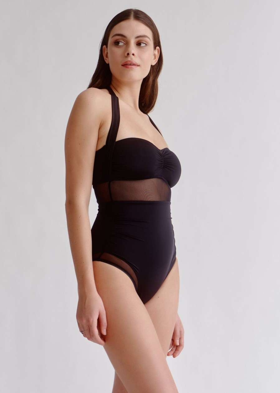 Women Everyday Sunday One-Pieces | Black Multiway One-Piece Swimsuit