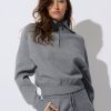 Women Everyday Sunday Loungewear | Grey Mix Tricot Pop Over