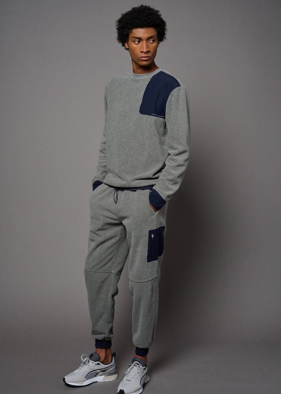 Men Everyday Sunday | Heather Grey Recycled Cozy Polar Pant