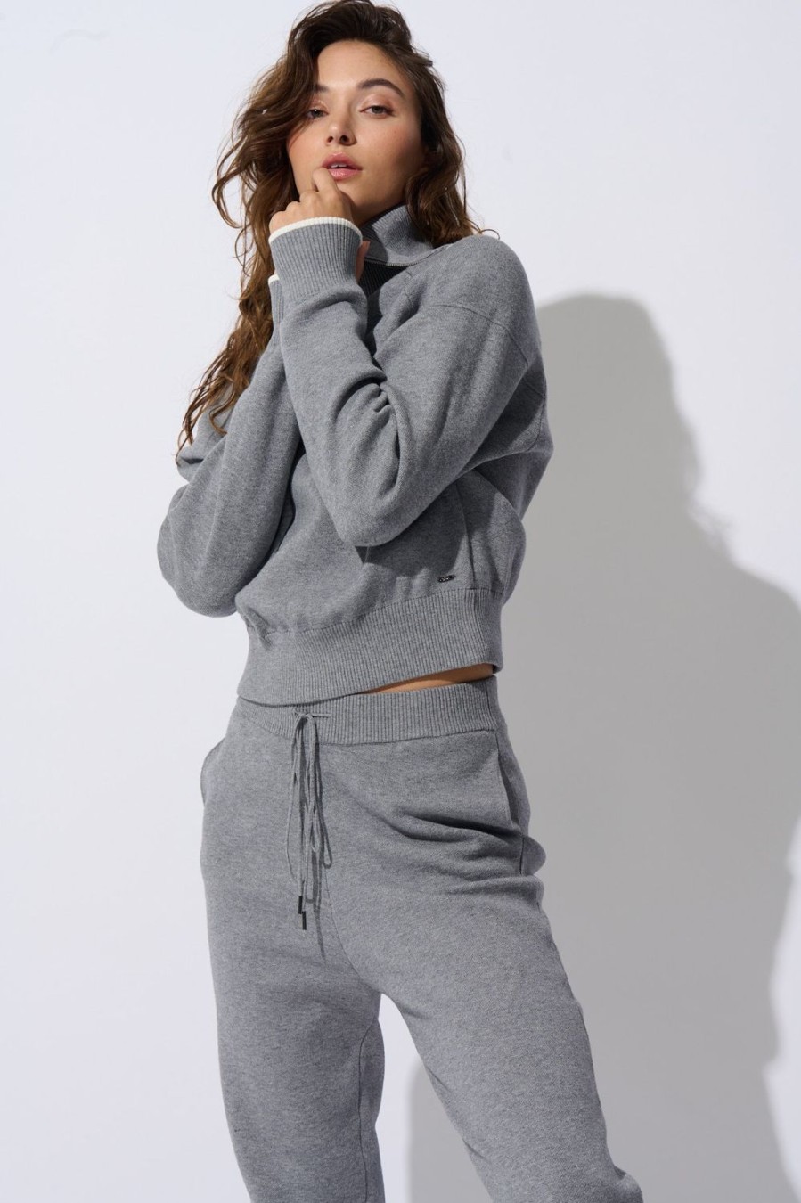 Women Everyday Sunday Loungewear | Grey Mix Tricot Jogger