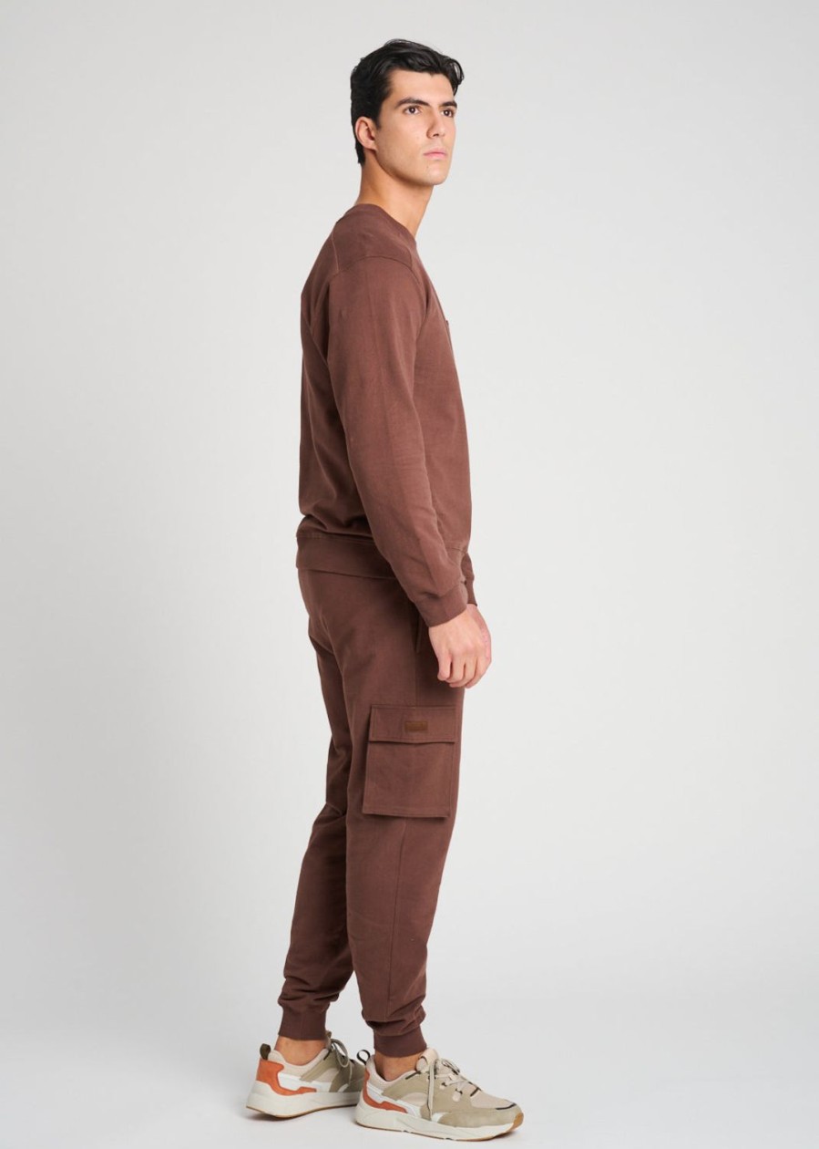 Men Everyday Sunday | Chestnut Organic Comfort Crewneck