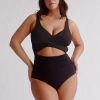 Women Everyday Sunday One-Pieces | Black Wrap One-Piece