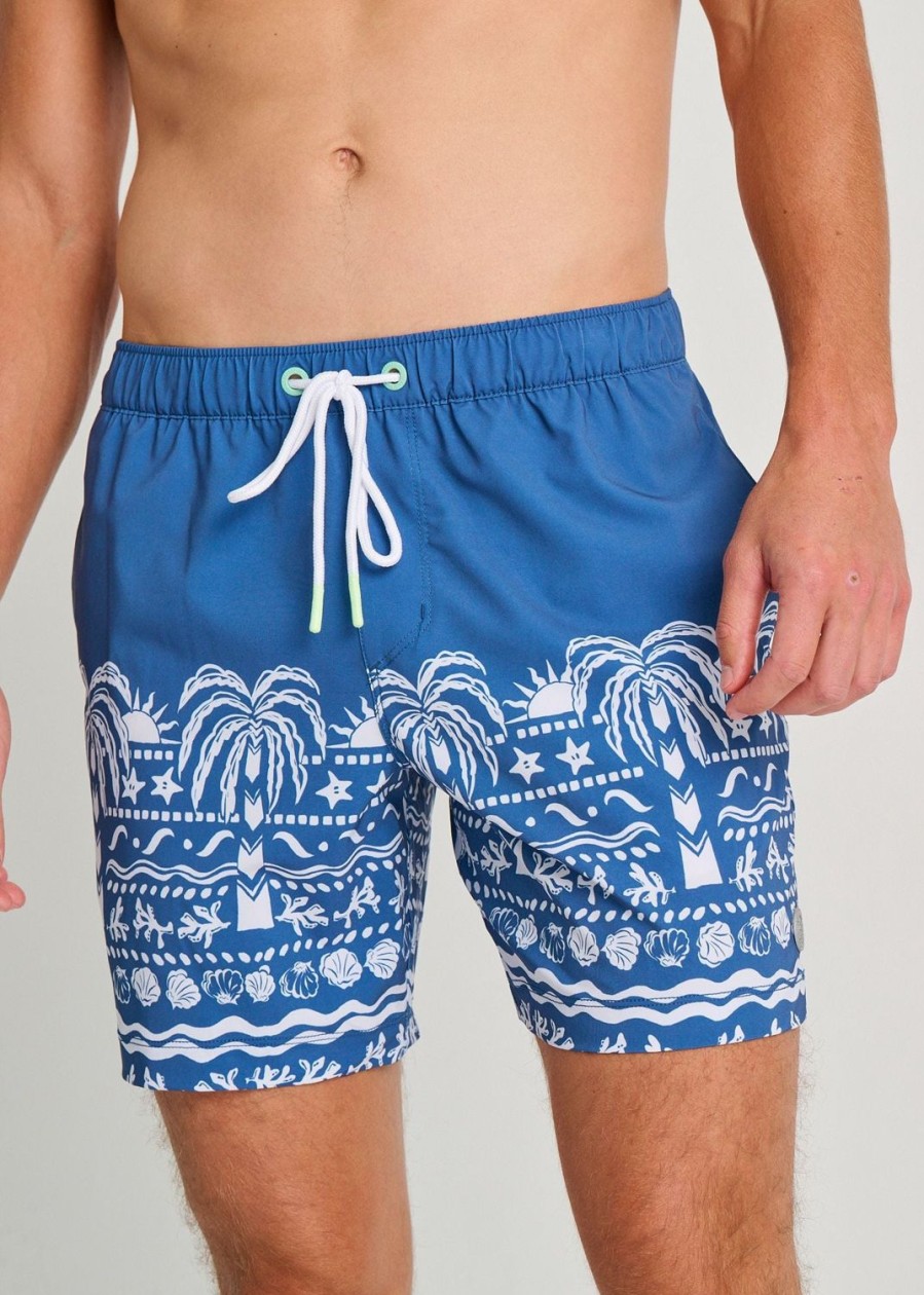 Men Everyday Sunday | Sunny Palm Casual Swim Trunks